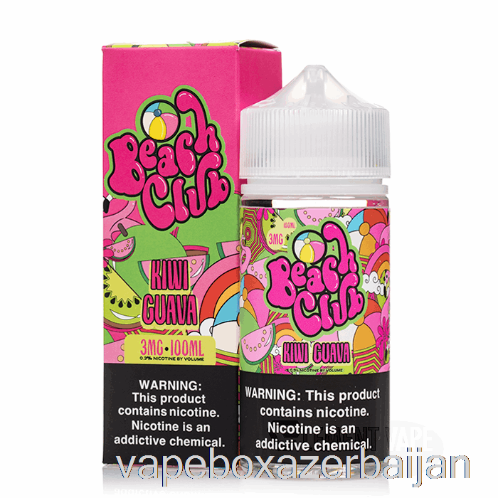 Vape Azerbaijan Kiwi Guava - Beach Club - 100mL 0mg